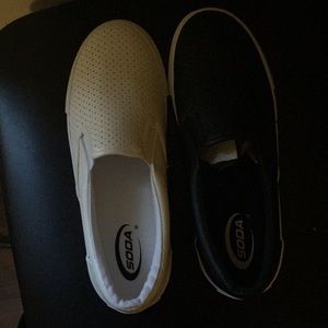 Brand new soda slip on shoes